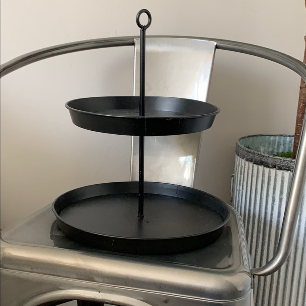 Two tiered farmhouse tray